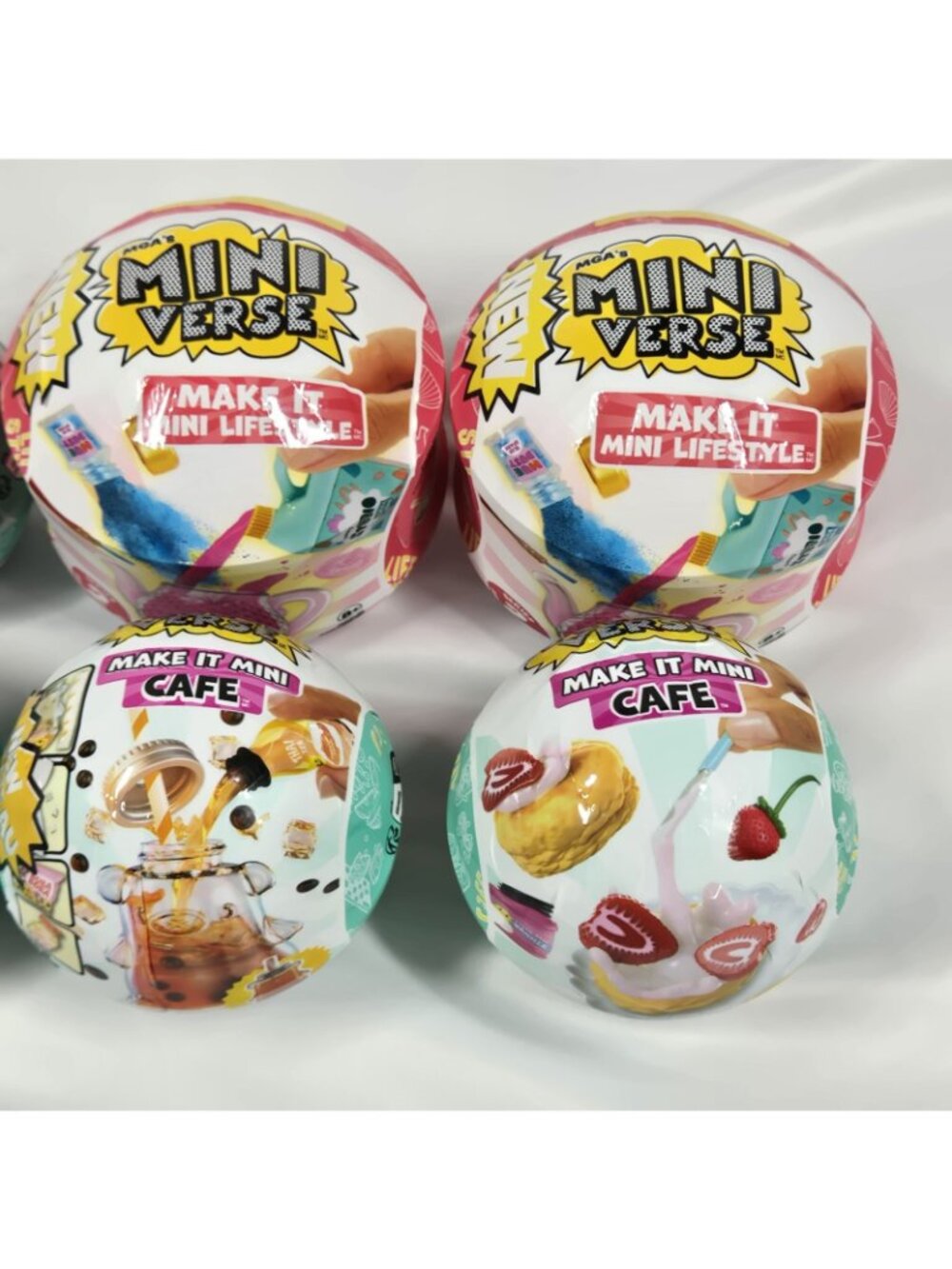 MGA’s Mini Verse Make It Mini Food Mini Cafe MINI Lifestyle Lot Of 8 Sealed - Picture 4 of 4